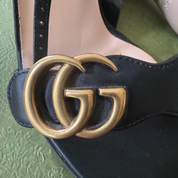 Gucci Black Heels with Thin Straps and High Stiletto Heel - Picture 6 of 10